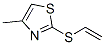 Thiazole,  2-(ethenylthio)-4-methyl- Structure