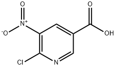 2-Chloro-3-nitro-5-pyridinecarboxylic acid 구조식 이미지