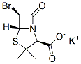 potassium [2S-(2alpha,5alpha,6alpha)]-6-bromo-3,3-dimethyl-7-oxo-4-thia-1-azabicyclo[3.2.0]heptane-2-carboxylate 구조식 이미지