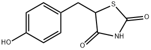 5-(4-Hydroxybenzyl)-2,4-thiazolidinedione 구조식 이미지