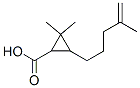 2,2-Dimethyl-3-(4-methyl-4-pentenyl)-1-cyclopropanecarboxylic acid 구조식 이미지