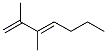 2,3-Dimethyl-1,3-heptadiene Structure