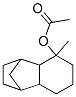 decahydro-5-methyl-1,4-methanonaphthalen-5-yl acetate Structure