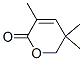 5,6-디하이드로-3,5,5-트리메틸-2H-피란-2-온 구조식 이미지