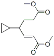 (E)-4-Cyclopropyl-2-heptenedioic acid dimethyl ester Structure