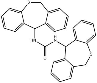 1,3-Bis(6,11-dihydrodibenzo(b,e)thiepin-11-yl)urea Structure