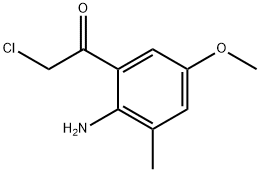 Ethanone, 1-(2-amino-5-methoxy-3-methylphenyl)-2-chloro- (9CI) 구조식 이미지