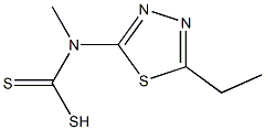 Carbamodithioic acid, (5-ethyl-1,3,4-thiadiazol-2-yl)methyl- (9CI) Structure