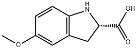 1H-Indole-2-carboxylicacid,2,3-dihydro-5-methoxy-,(S)-(9CI) 구조식 이미지