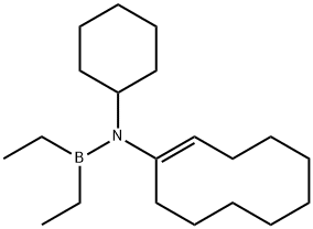 Diethyl[cyclohexyl(1-cyclodecen-1-yl)amino]borane Structure