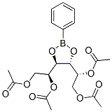 3-O,4-O-(Phenylboranediyl)-D-glucitol 1,2,5,6-tetraacetate Structure