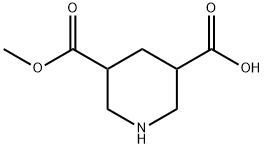 5-(메톡시카르보닐)피페리딘-3-카르복실산 구조식 이미지