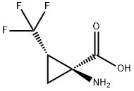 Cyclopropanecarboxylic acid, 1-amino-2-(trifluoromethyl)-, (1S,2S)- (9CI) Structure