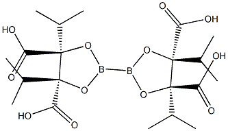 BIS(DIISOPROPYL-D-TARTRATEGLYCOLATO)DIBORON Structure