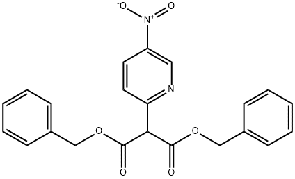 2-(5-nitro-pyridin-2-yl)-malonic acid dibenzyl ester 구조식 이미지