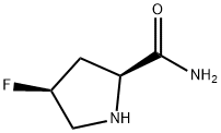 (2S,4S)-4-Fluoropyrrolidine-2-carboxamide Structure