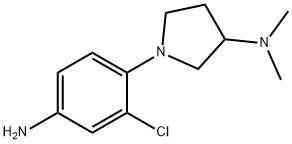 1-(4-AMINO-2-CHLOROPHENYL)-N,N-DIMETHYLPYRROLIDIN-3-AMINE Structure