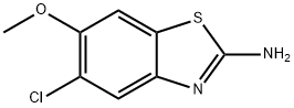 2-Benzothiazolamine,5-chloro-6-methoxy-(9CI) Structure