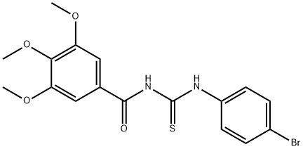 1-(4-Bromophenyl)-3-(3,4,5-trimethoxybenzoyl)thiourea Structure