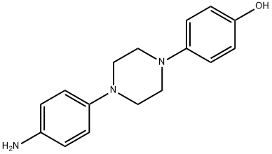 1-(4-Aminophenyl)-4-(4-hydroxyphenyl)piperazine Structure