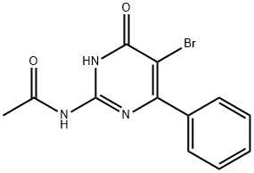 N-(5-BROMO-1,4-DIHYDRO-4-OXO-6-PHENYL-2-PYRIMIDINYL)-ACETAMIDE Structure