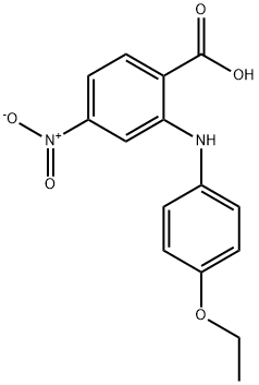 2-((4-ETHOXYPHENYL)AMINO)-4-NITROBENZOIC ACID 구조식 이미지