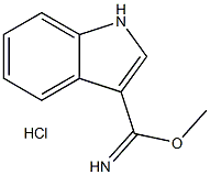 methyl 1H-indole-3-carboximidoate hydrochloride Structure