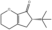 Cyclopenta[b]pyran-7(2H)-one, 6-(1,1-dimethylethyl)-3,4,5,6-tetrahydro-, (6S)- (9CI) Structure