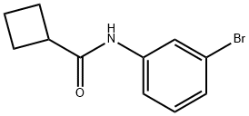 Cyclobutanecarboxamide, N-(3-bromophenyl)- (9CI) Structure