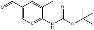 tert-부틸5-forMyl-3-메틸피리딘-2-일카르바메이트 구조식 이미지