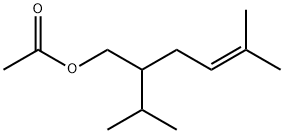 2-isopropyl-5-methylhex-4-enyl acetate Structure