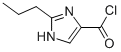 1H-Imidazole-4-carbonyl chloride, 2-propyl- (9CI) Structure