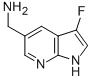 1H-Pyrrolo[2,3-b]pyridine-5-methanamine,3-fluoro-(9CI) Structure