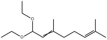 1,1-Diethoxy-3,7-dimethylocta-2,6-diene 구조식 이미지