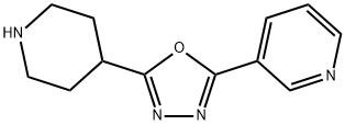 3-(5-Piperidin-4-yl-[1,3,4]oxadiazol-2-yl)-pyridine 구조식 이미지