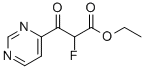 4-Pyrimidinepropanoic acid, alpha-fluoro-beta-oxo-, ethyl ester (9CI) Structure