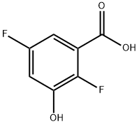 Benzoic  acid,  2,5-difluoro-3-hydroxy- Structure