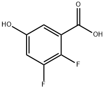 2,3-дифтор-5-гидроксибензойной кислоты структурированное изображение