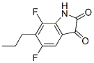 1H-Indole-2,3-dione, 5,7-difluoro-6-propyl- (9CI) 구조식 이미지