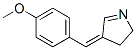 2H-Pyrrole,3,4-dihydro-4-[(4-methoxyphenyl)methylene]-,(4E)-(9CI) Structure