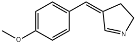 2H-Pyrrole,3,4-dihydro-4-[(4-methoxyphenyl)methylene]-,(4Z)-(9CI) 구조식 이미지