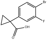 1-(4-BroMo-3-fluorophenyl)cyclopropane-1-carboxylic acid Structure