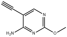 4-Pyrimidinamine, 5-ethynyl-2-methoxy- (9CI) Structure