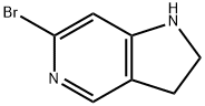 1H-Pyrrolo[3,2-c]pyridine, 6-broMo-2,3-dihydro- Structure