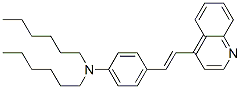 N,N-dihexyl-4-(2-quinolin-4-ylethenyl)aniline Structure