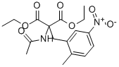 DIETHYL 2-(ACETAMINDO)-2-(2-METHYL-5-NITROBENZYL)MALONATE 구조식 이미지