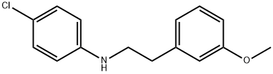 (4-CHLORO-PHENYL)-[2-(3-METHOXY-PHENYL)-ETHYL]-AMINE Structure