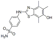 Benzenesulfonamide,  4-[(6-hydroxy-4,5,7-trimethyl-2-benzothiazolyl)amino]- Structure