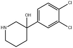 3-(3,4-DICHLOROPHENYL)-3-PIPERIDINOL 구조식 이미지