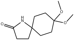1-Azaspiro[4.5]decan-2-one, 8,8-diMethoxy- Structure